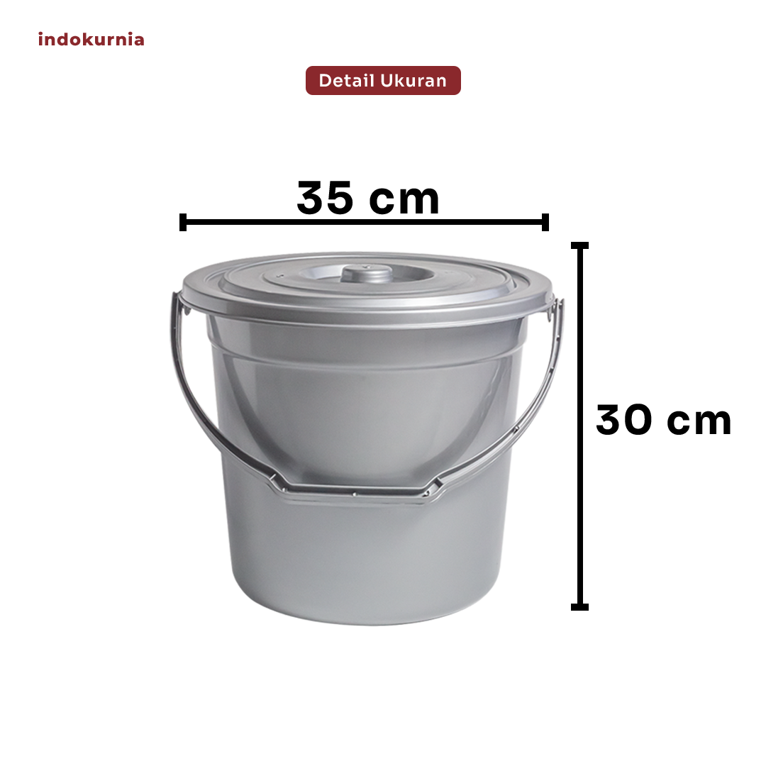 Indokurnia Ember Casual 6 Galon Silver Metallic