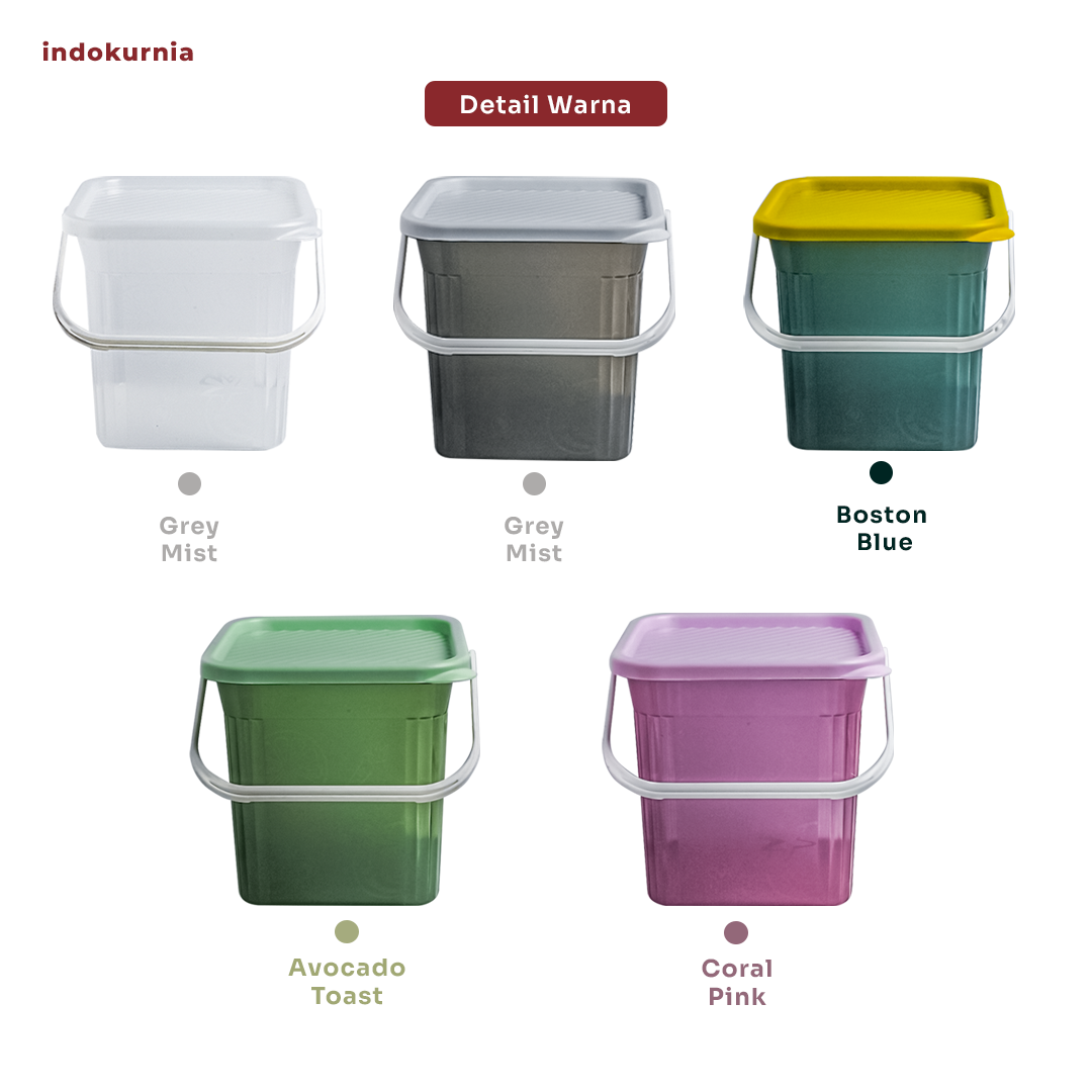 Indokurnia Toples Persegi Luxen 5 Liter American Colour