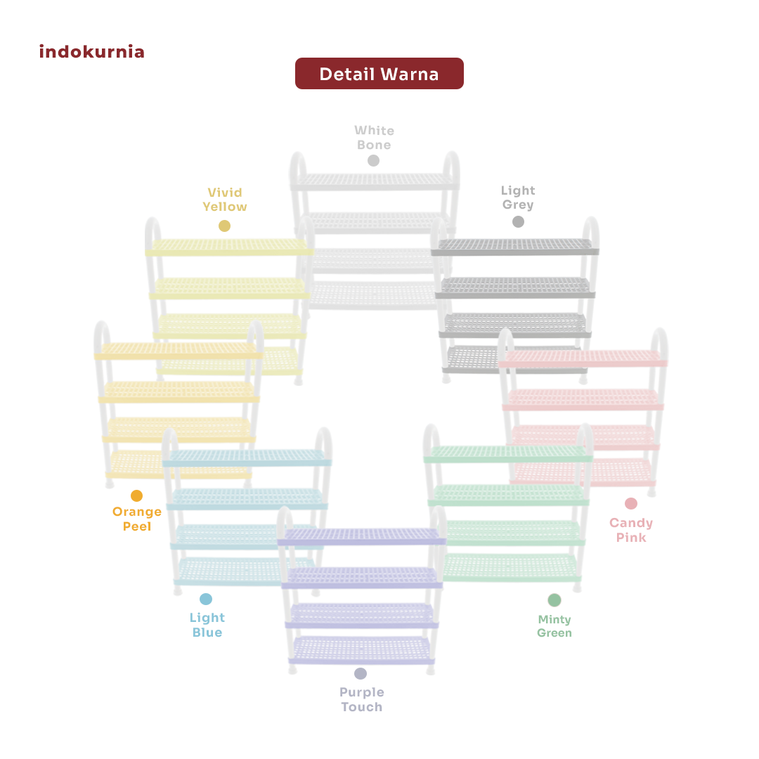 Rak Sepatu Jumbo Pastel