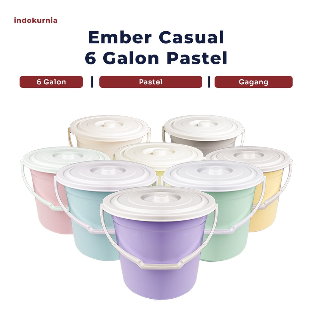 Indokurnia Ember Casual 6 Galon Pastel