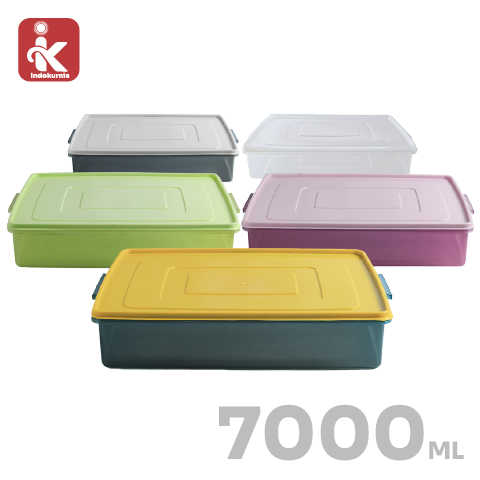 Indokurnia Toples Kotak Donat 7000 mL American Colour