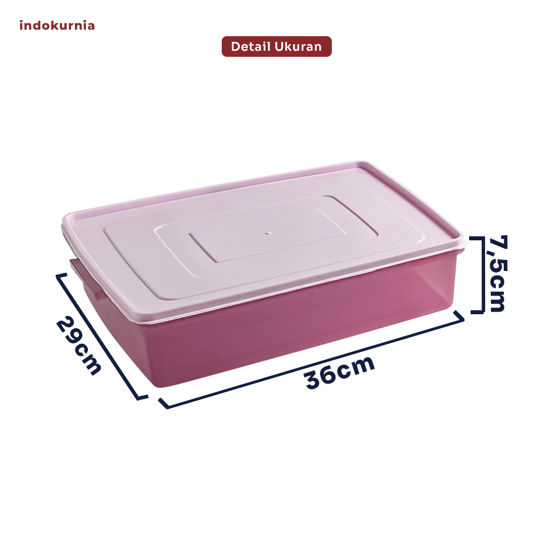 Indokurnia Toples Kotak Donat 7000 mL American Colour