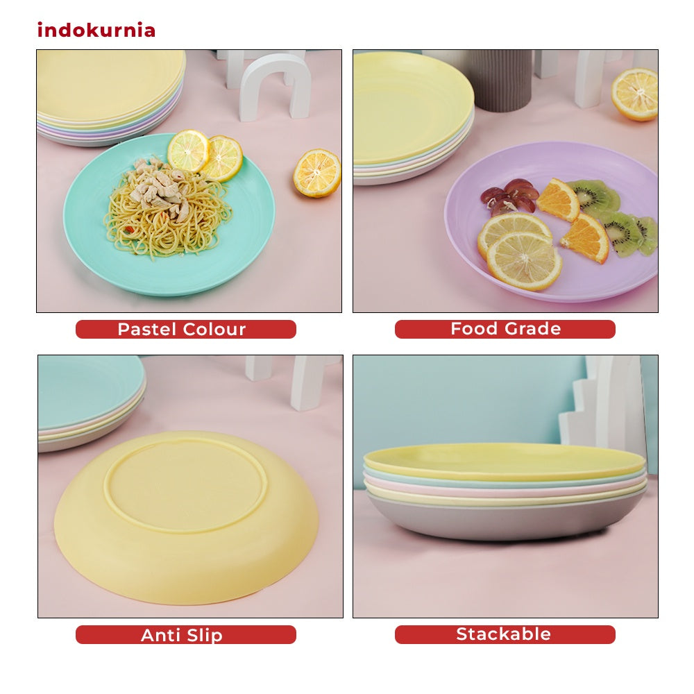 Indokurnia Piring Round Pastel