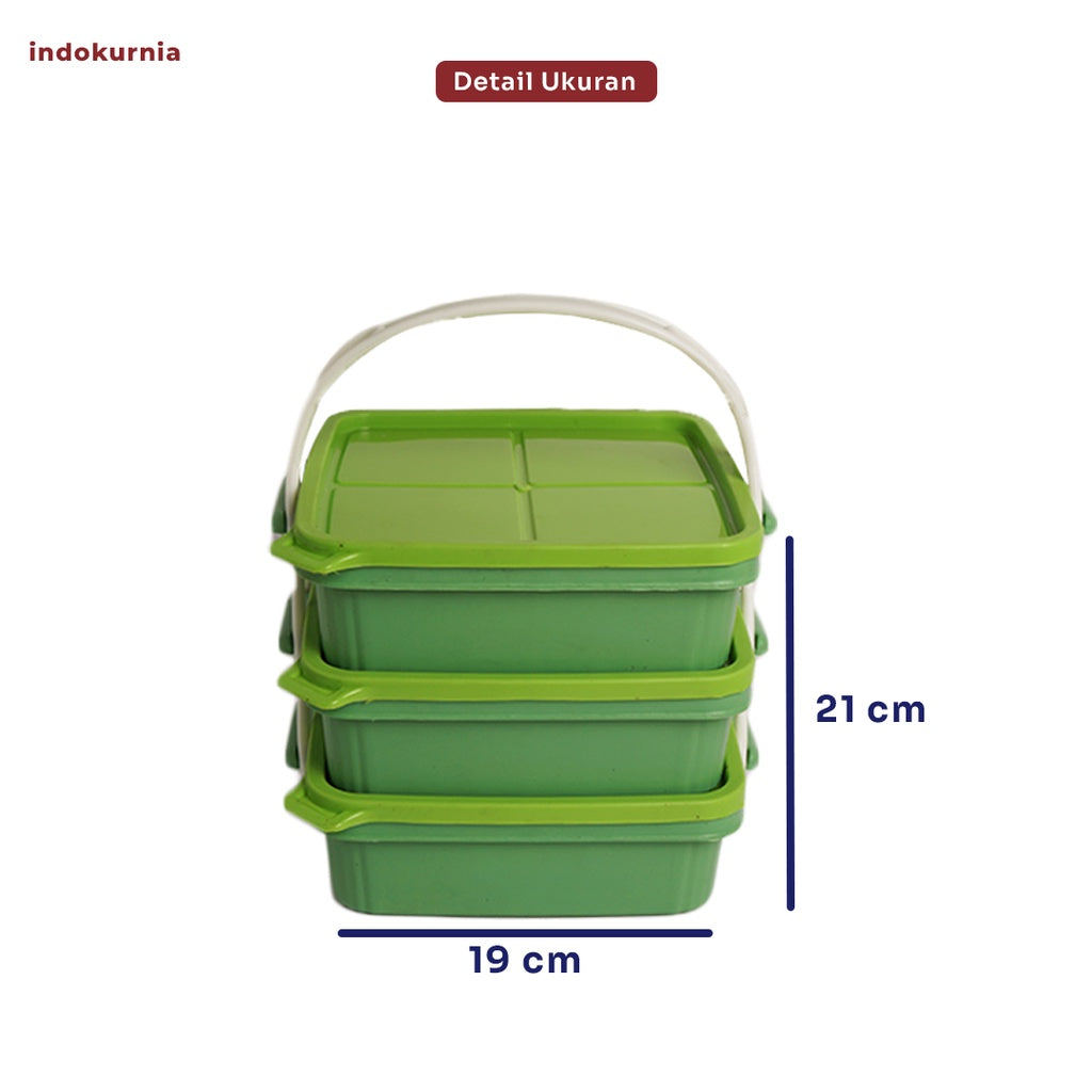 Indokurnia Rantang Stacky 3 Susun