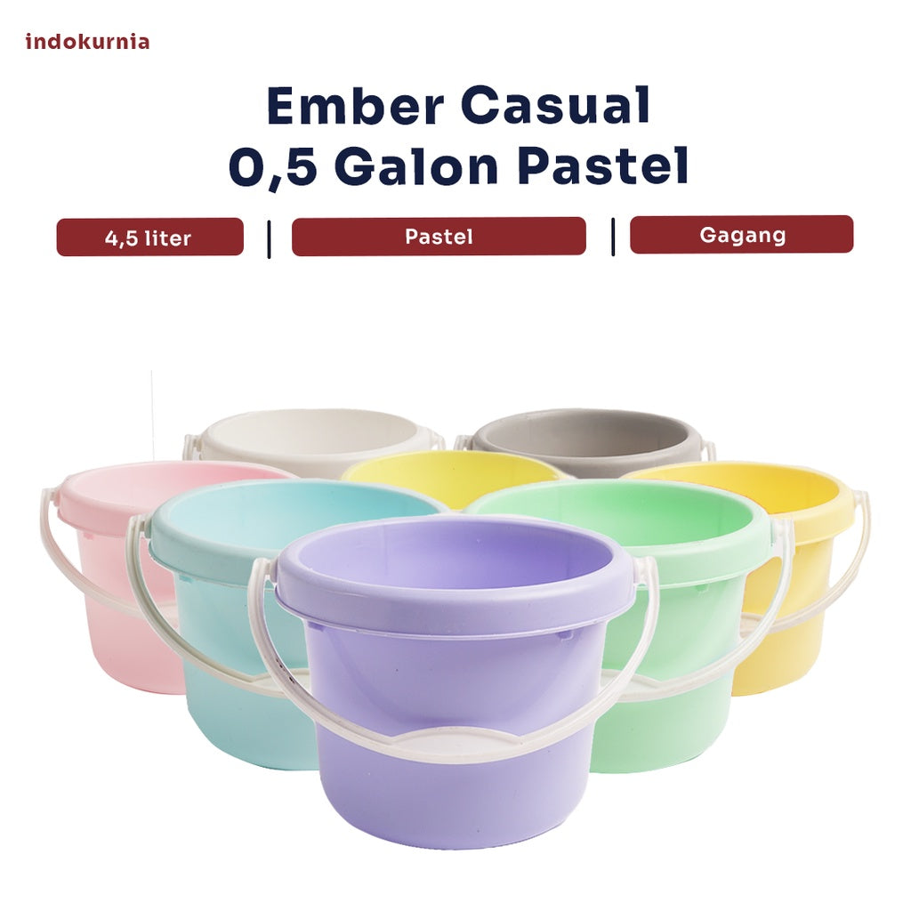 Indokurnia Ember Casual 0.5 Galon Pastel