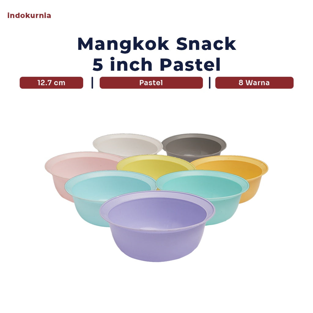 Indokurnia Mangkok Snack 5 Inch Pastel