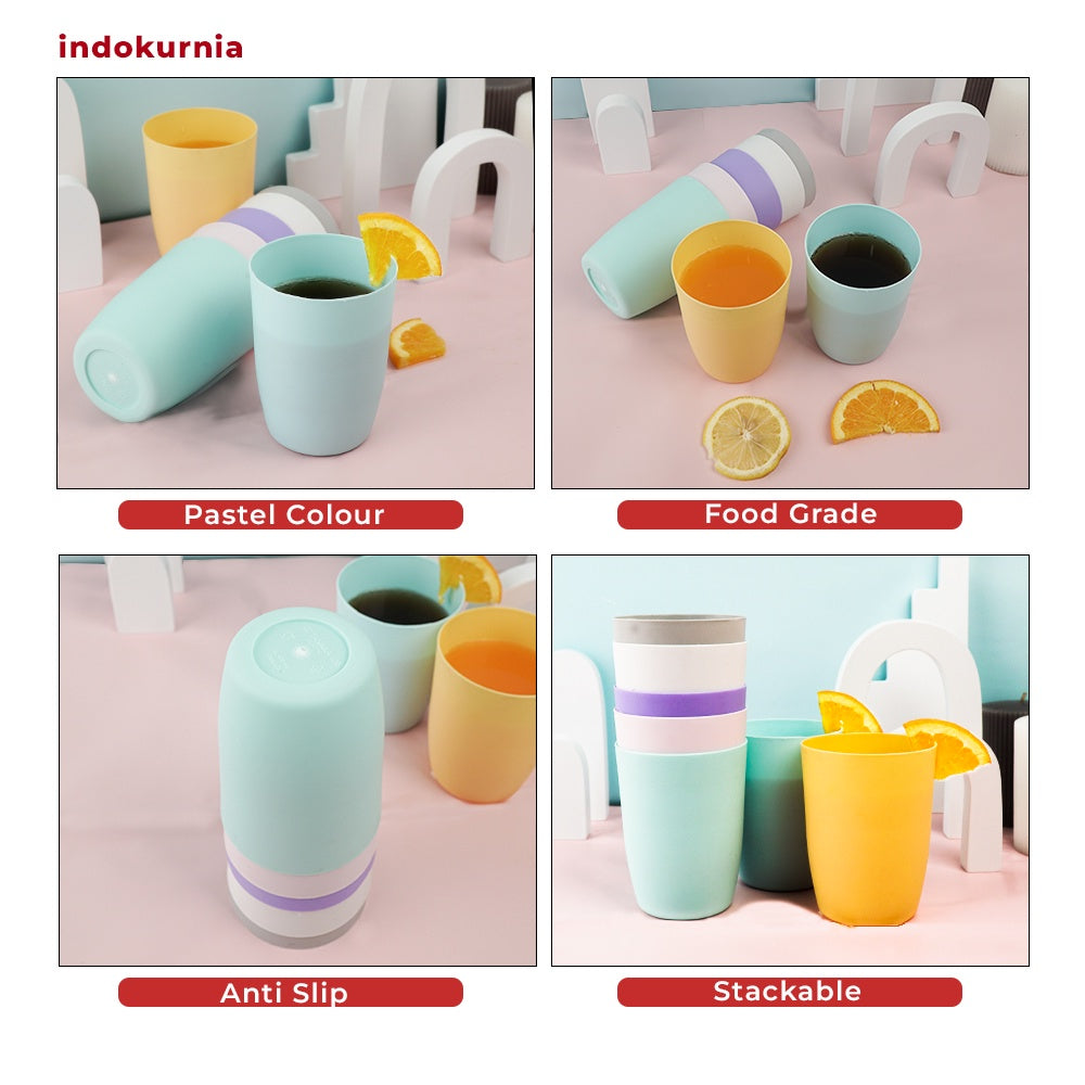 Indokurnia Gelas Casual 400 mL Pastel