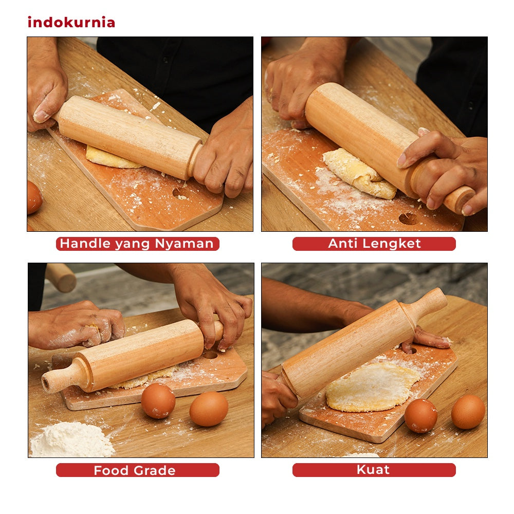 Indokurnia Rolling Pin Penggiling Adonan Kue