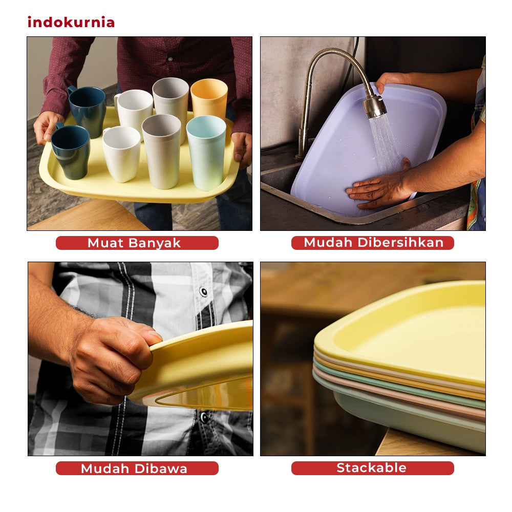 Indokurnia Nampan Casual Pastel