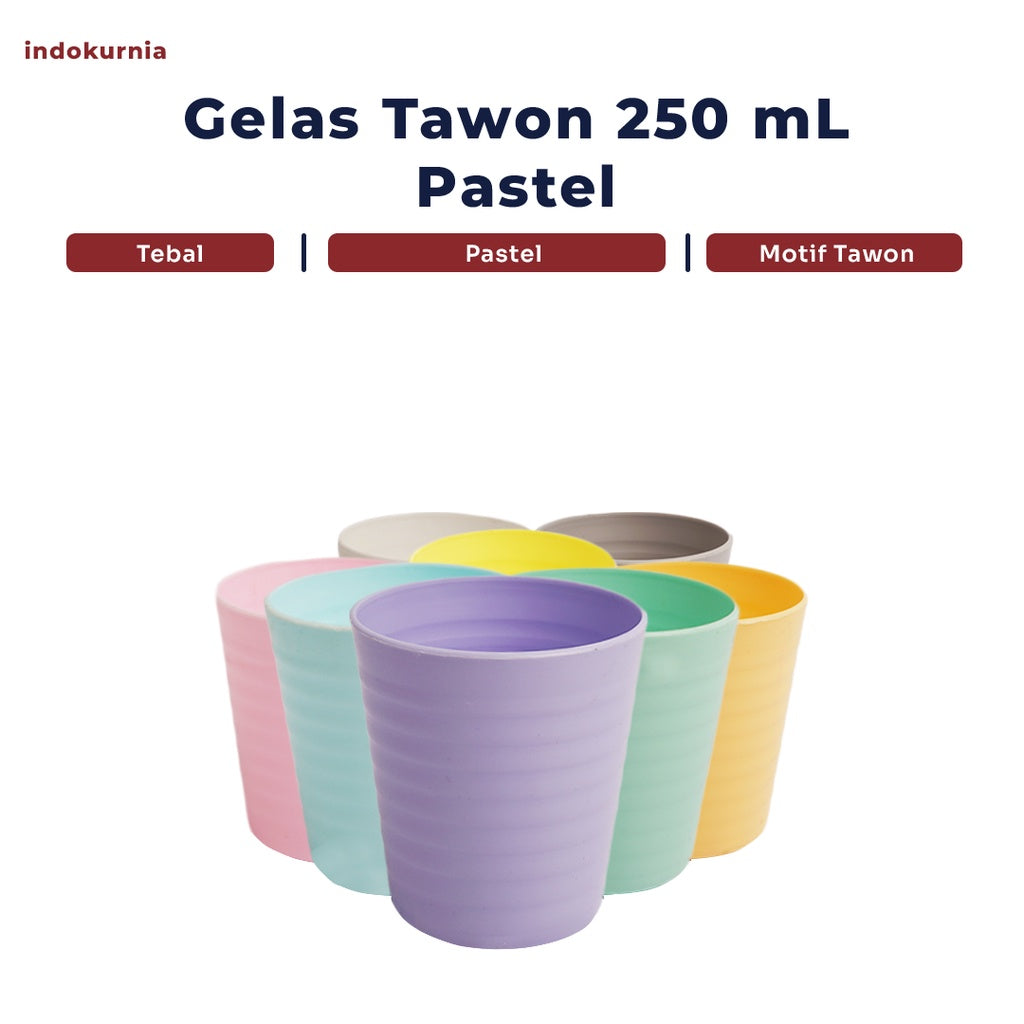 Indokurnia Gelas Tawon 250 mL Pastel