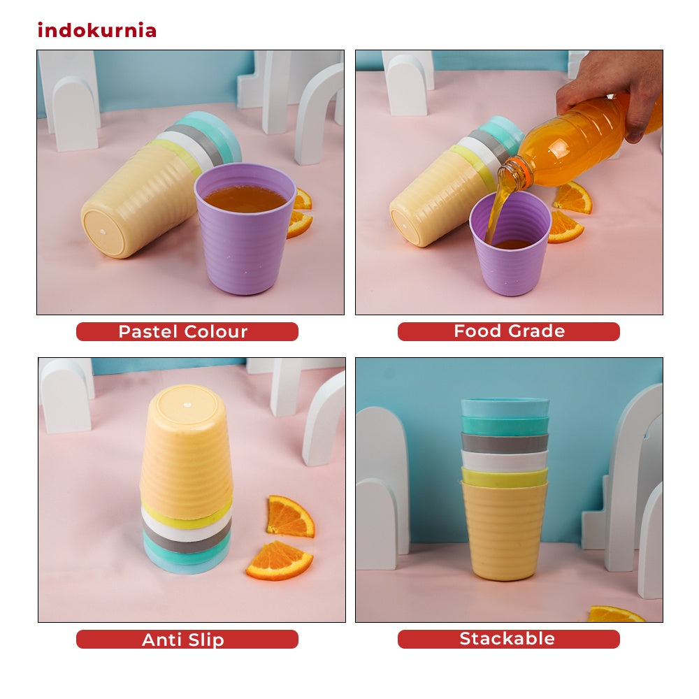 Indokurnia Gelas Tawon 250 mL Pastel