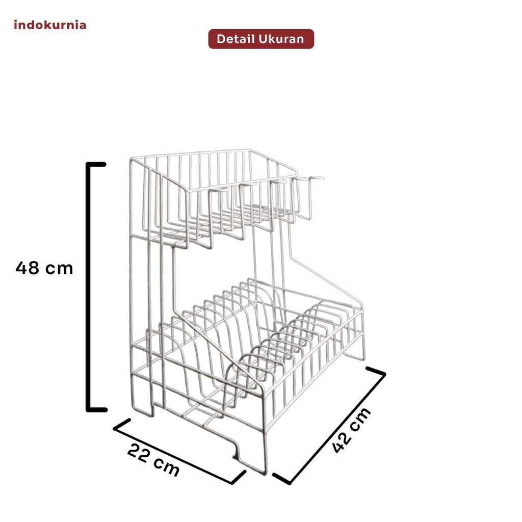 Indokurnia Rak Piring Kawat Model M