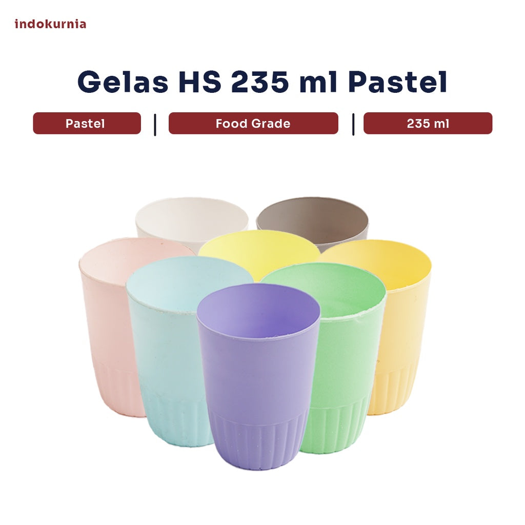 Indokurnia Gelas HS 235mL Pastel