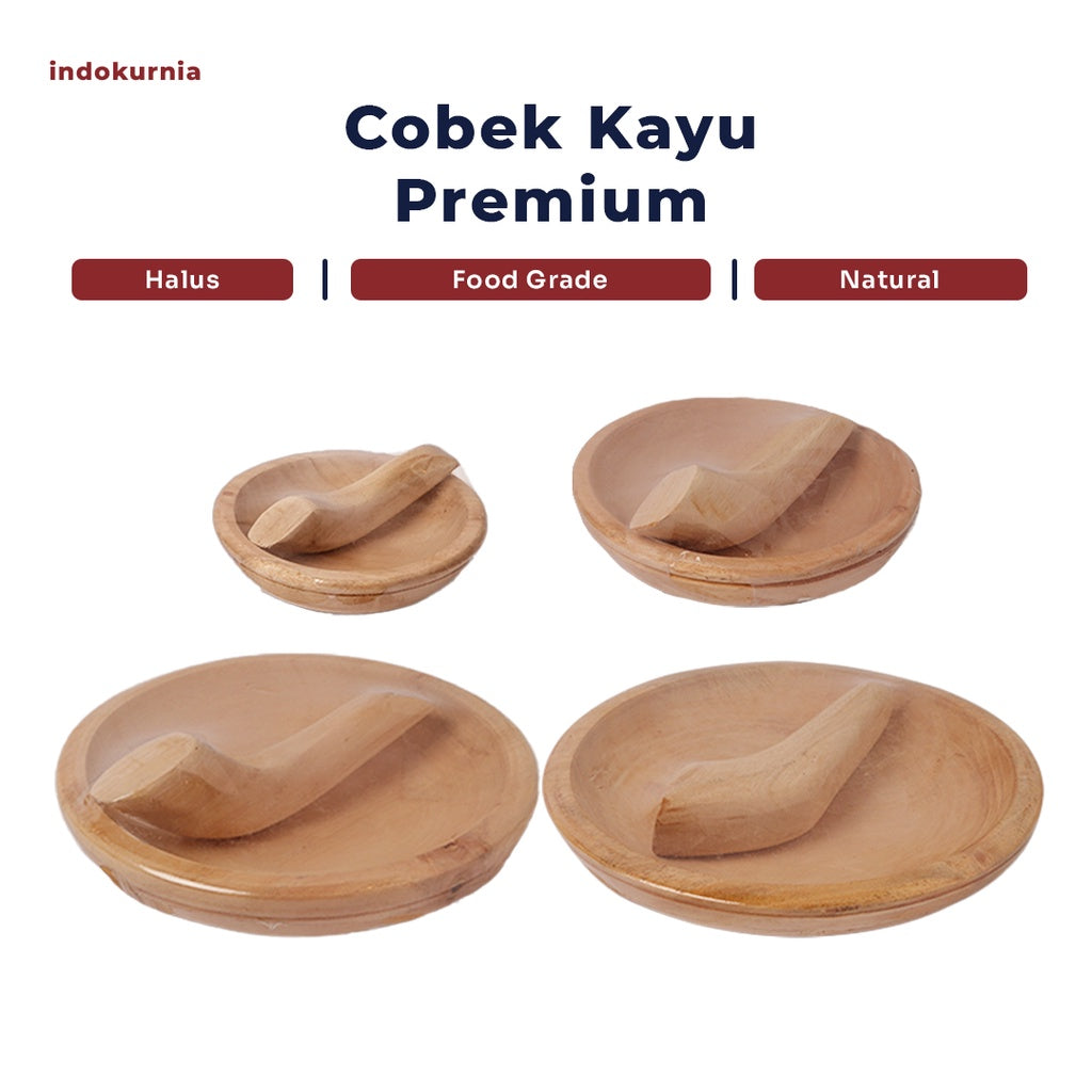 Indokurnia Cobek Kayu Premium