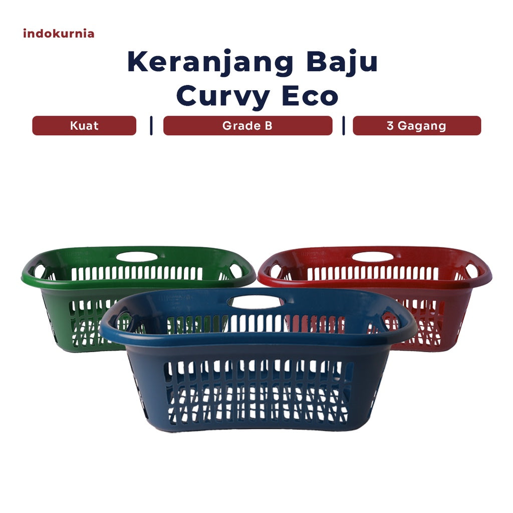 Indokurnia Keranjang Baju Curvy Eco