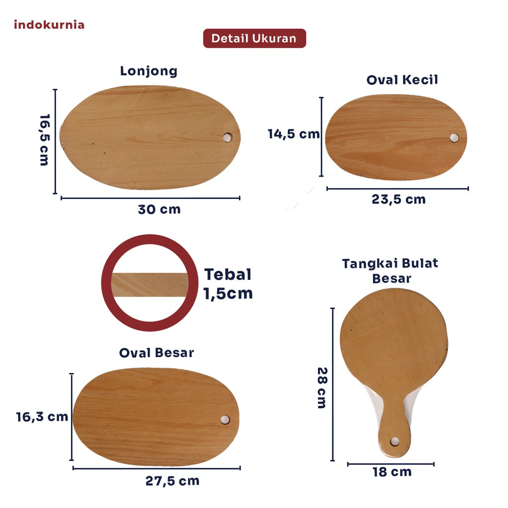 Indokurnia Talenan Bulat Premium