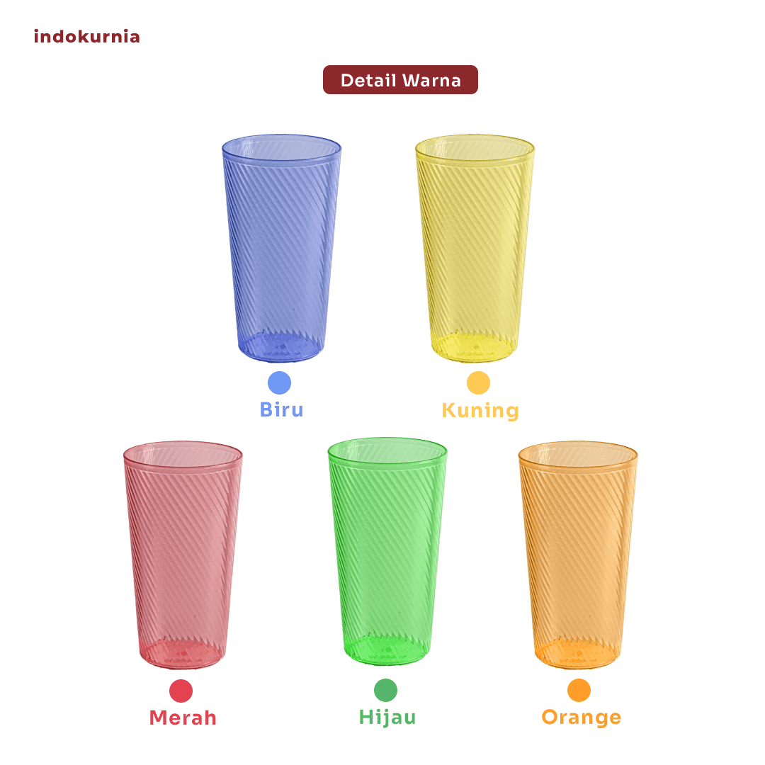 Indokurnia Gelas Twister 500 mL Ori