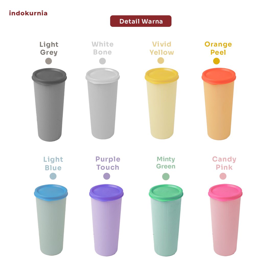 Indokurnia Tumbler Stripe 620 mL Pastel