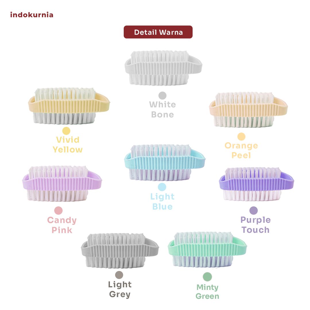 Indokurnia Sikat Kuku Double Brush Pastel