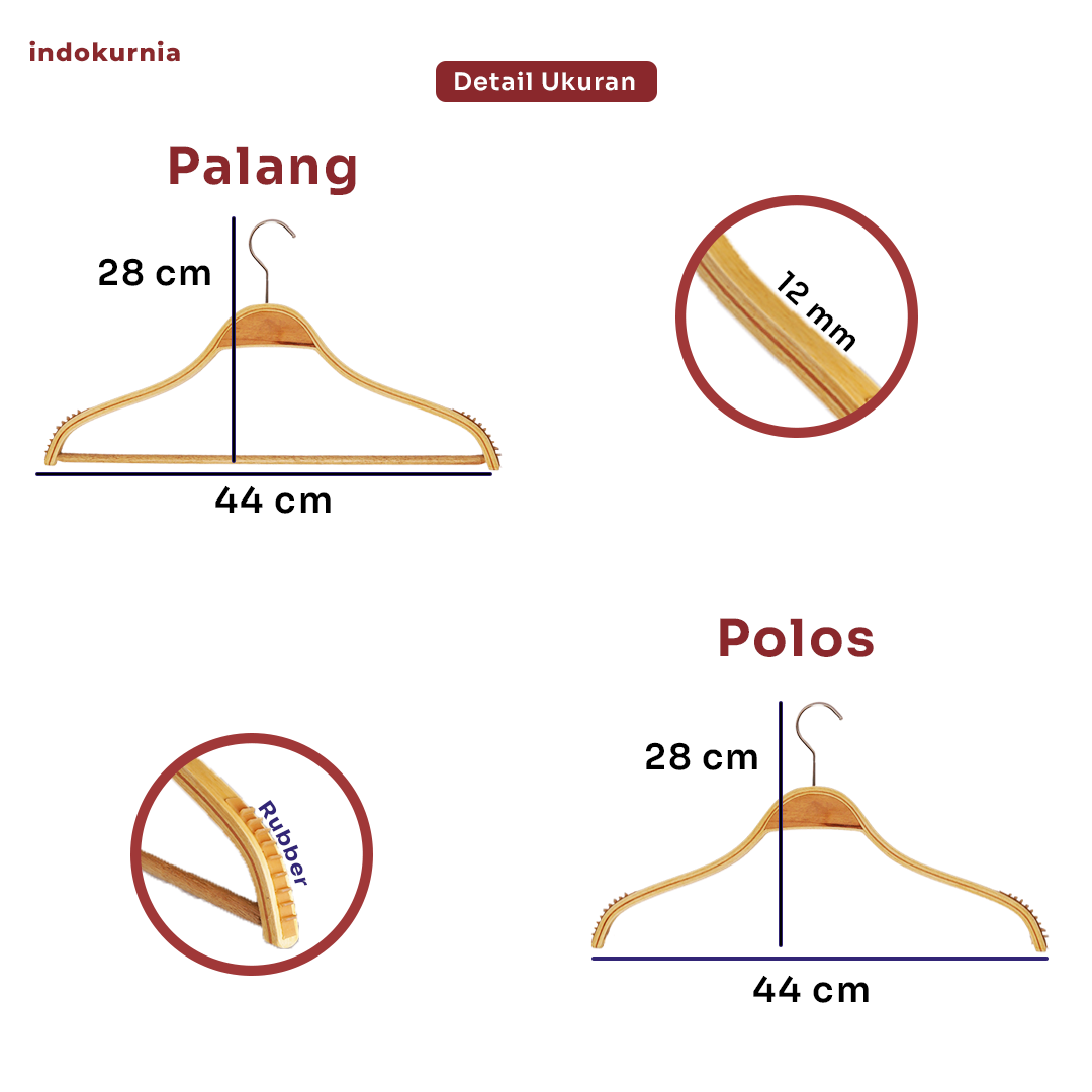 Hanger Kayu Zara Kualitas Premium