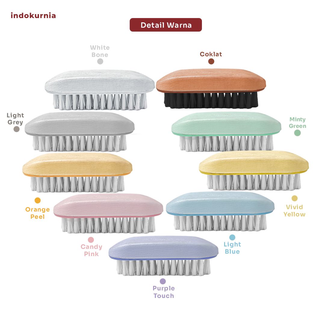 Indokurnia Sikat Oval Two Tone Pastel