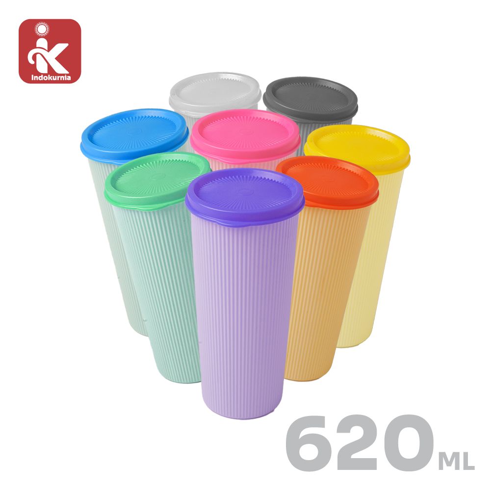 Indokurnia Tumbler Stripe 620 mL Pastel